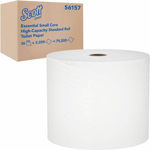 Scott Essential Small Core Toilet Paper - 1 Ply - 2200 Sheets/Roll - White Product Image 
