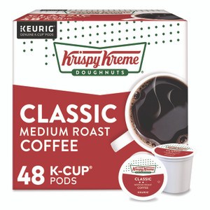 Krispy Kreme Doughnuts Classic Coffee K-Cups, Medium Roast, 0.33 oz, 48/Box View Product Image