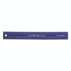 Bostitch Lockermate Flexi Ruler, Standard/Metric, 12" Long, Blue View Product Image