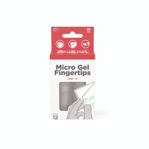 LEE Micro-Gel Fingertips, Size 12, Large, Clear, 12/Pack View Product Image