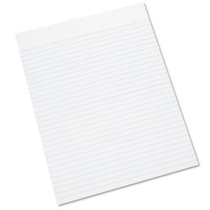 AbilityOne 7530011245660, SKILCRAFT Writing Pad, Wide/Legal Rule, 100 White 8.5 x 11 Sheets, Dozen View Product Image