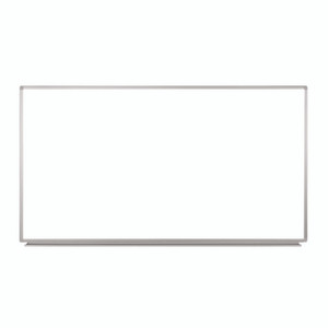Luxor Wall-Mounted Magnetic Whiteboard, 72" x 40", White Surface, Silver Aluminum Frame View Product Image