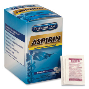 PhysiciansCare Aspirin Medication, Two-Pack, 50 Packs/Box (ACM90014) View Product Image