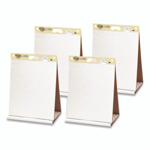 Post-it Easel Pads Super Sticky Original Tabletop Easel Pad with Self-Stick Sheets, Unruled, 20 x 23, White, 20 Sheets, 4/Pack View Product Image