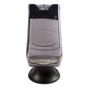 Morcon Tissue Valay Tower Napkin Dispenser, 8 x 17.25 x 13, Transparent Black View Product Image