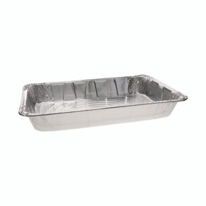 Pactiv Evergreen Aluminum Steam Table Pan, Full-Size Deep, 3.4" Deep, 19.6 x 11.6, 40/Carton View Product Image