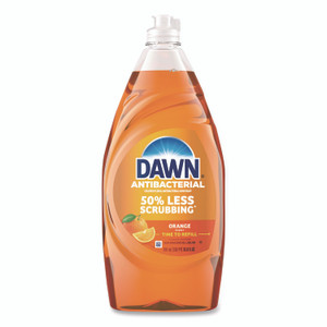Dawn Ultra Antibacterial Dishwashing Liquid, Orange Scent, 30.8 oz Bottle, 8/Carton View Product Image