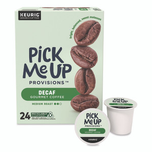 Pick Me Up Provisions Decaf Coffee K-Cups, 24/Box View Product Image