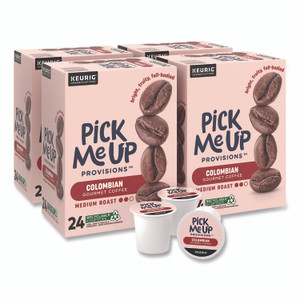 Pick Me Up Provisions Colombian Coffee K-Cups, 24/Box, 96/Carton View Product Image