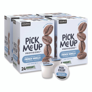 Pick Me Up Provisions French Vanilla Coffee K-Cups, 96/Carton View Product Image