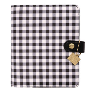 PUKKA PAD Personal Planner, Chequered, 7.48 x 6.42, Black/White Cover, 12-Month, Undated View Product Image