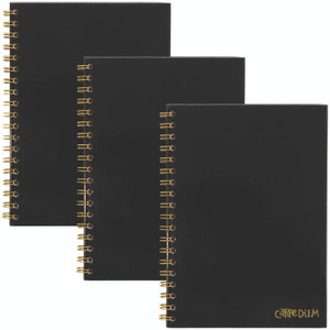 PUKKA PAD B5 Size Notebook, 1-Subject, Medium/College Rule, Black Cover, (80) 9.8 x 6.9 Sheets, 3/Pack View Product Image