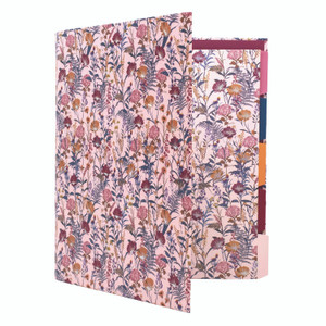PUKKA PAD Rollbound Binder, 3 Rings, 1" Capacity, 11 x 8.5, Cream/Yellow/Blue/Red View Product Image