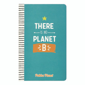 PUKKA PAD Soft Cover Eco Notebook, 1-Subject, Medium/College Rule, Turquoise/White/Orange Cover, (96) 8.3 x 5.8 Sheets View Product Image
