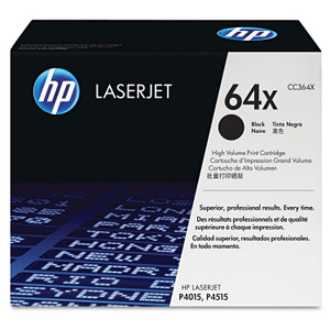 HP 64X, (CC364X) High-Yield Black Original LaserJet Toner Cartridge View Product Image