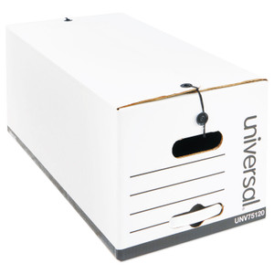 Universal Economical Easy Assembly Storage Files, Letter Files, White, 12/Carton (UNV75120) View Product Image