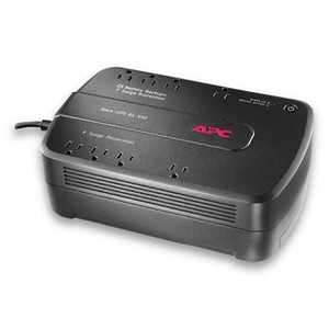 APC BE550G Back-UPS ES Series Battery Backup System, 8 Outlets, 550VA, 365 J View Product Image