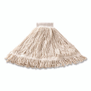 Rubbermaid Commercial Super Stitch Blend Mop, Cotton/Synthetic, White View Product Image