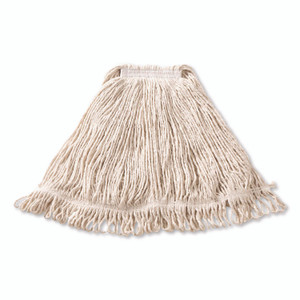 Rubbermaid Commercial Super Stitch Cotton Looped End Wet Mop, Large, 1" White Headband View Product Image