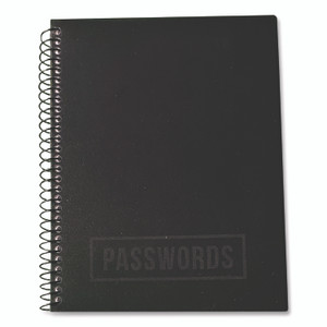 RE-Focus The Creative Office Small/Mini Password Log Book, User-Name/Password Format, Black Cover, (60) 7 x 5.5 Sheets View Product Image