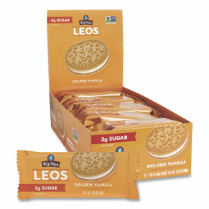 Rip Van Leos Golden Vanilla Sandwich Cookies, 2 Cookies/Pack, 10 Packs/Box View Product Image