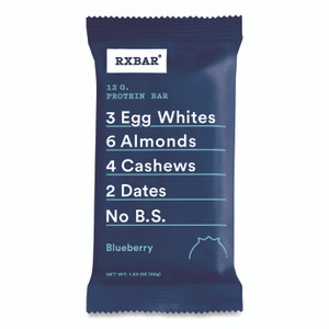 RXBAR Adult Bars, Blueberry, 1.83 oz Bar, 12/Box View Product Image
