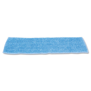 Rubbermaid Commercial Economy Wet Mopping Pad, Microfiber, 18", Blue, 12/Carton (RCPQ409BLUCT) View Product Image