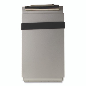 Saunders Recycled Aluminum Citation Holder Clipboard, 1/2" Clip Capacity, Holds 6 x 11 Sheets, Silver View Product Image