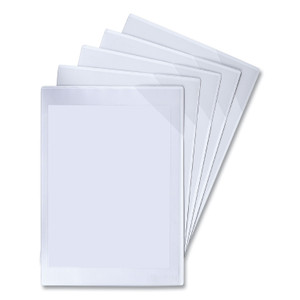 djois by Tarifold Easy Load Magnetic Pocket with Corner Closure, 14 x 11, Clear Frame, 5/Pack View Product Image