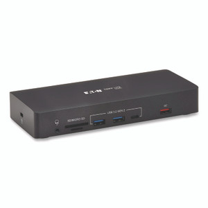 Tripp Lite by Eaton Triple Display USB-C Dock, Displayport/HDMI/RJ45/USB/VGA, Black View Product Image