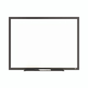 TRU RED Melamine Dry Erase Board, 24" x 18", White Surface, Black Aluminum Frame View Product Image