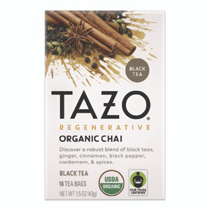 Tazo Tea Bags, Organic Chai, 16/Box View Product Image