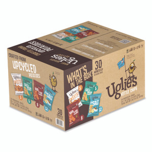 Uglies Kettle Potato Chips, Assorted, 0.88 oz/1 oz Bags, 30/Carton View Product Image