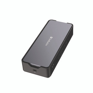 Verbatim USB-C Pro Docking Station 15-in-1 SSD Enclosure, Audio/DisplayPort/HDMI/Micro SD/NVMe/RJ45/SD/USB-A/USB-C/SATA, Gray View Product Image