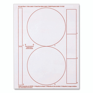 Verbatim Inkjet Media Labels, Matte White, 50 Sheets/Pack View Product Image