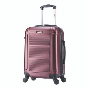 InUSA Luggage Pilot Hard Side Carry-On Suitcase, Four-Wheeled Spinner, 14.37 x 8.86 x 21.46, Wine View Product Image