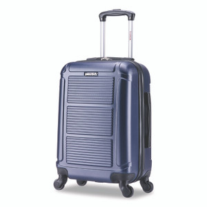 InUSA Luggage Pilot Hard Side Carry-On Suitcase, Four-Wheeled Spinner, 14.37 x 8.86 x 21.46, Blue View Product Image