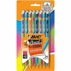 BIC Xtra Strong No. 2 Mechanical Pencils - 0.9 mm Black Lead - #2 - Assorted Barrel Product Image 