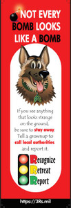 BOOKMARK, SGT.WOOF, ENGLISH 2.5"x8" One Pack View Product Image