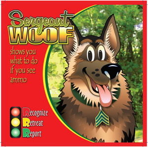 COLORING BOOK, SGT. WOOF, 8.25"X8.5", ENGLISH Product Image 