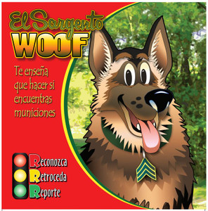 COLORING BOOK, SGT. WOOF, 8.25"X8.5", SPANISH View Product Image