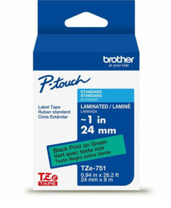 Brother TAPE,LABEL,1",BK/GN Product Image