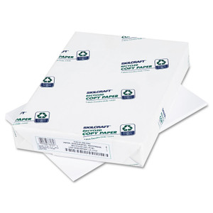 AbilityOne 7530012002203 SKILCRAFT U.S. Fed Watermark Paper, 92 Bright, 20 lb Bond Weight, 8.5 x 11, White, 500 Sheets/Ream, 10 Reams/CT (NSN2002203) View Product Image