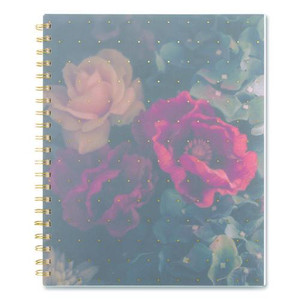 Midnight Garden Weekly/Monthly Planner, 11 x 8.5, Floral Artwork, Black/Pink/Green Cover, 12-Month (Jan-Dec): 2026 Product Image