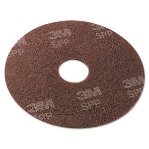 Scotch-Brite Surface Preparation Pad, 13" Diameter, Maroon, 10/Carton (MMMSPP13) View Product Image