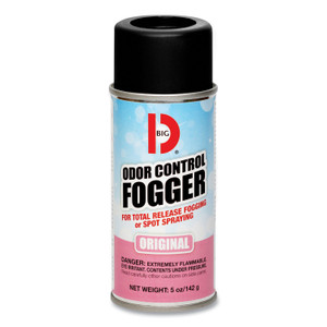 Big D Industries Odor Control Fogger, Original Scent, 5 oz Aerosol Spray, 12/Carton (BGD341) View Product Image