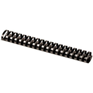 Fellowes Plastic Binding Combs - 1.5" Height x 11" Width x 1.5" Depth - 340 x Sheet Capacity - For Letter 8 1/2" x 11" Sheet - Black - Plastic Product Image 
