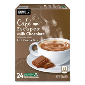 Caf Escapes Cafe Escapes Milk Chocolate Hot Cocoa K-Cups, 24/Box View Product Image
