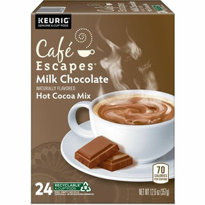 Caf&eacute Escapes K-Cup, Pod Milk Chocolate Hot Cocoa Keurig Single-Serve K-Cup Pods, 24 Count - K-Cup, Pod - Milk Chocolate, Hot Cocoa Product Image 