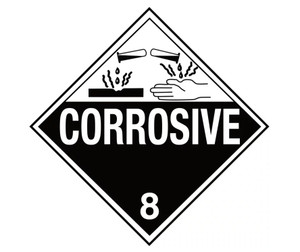 PLACARD - CORROSIVE - 100/PK Product Image 